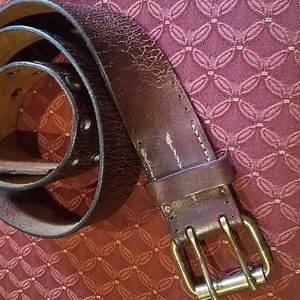 American Eagle Brown Distressed Leather Belt